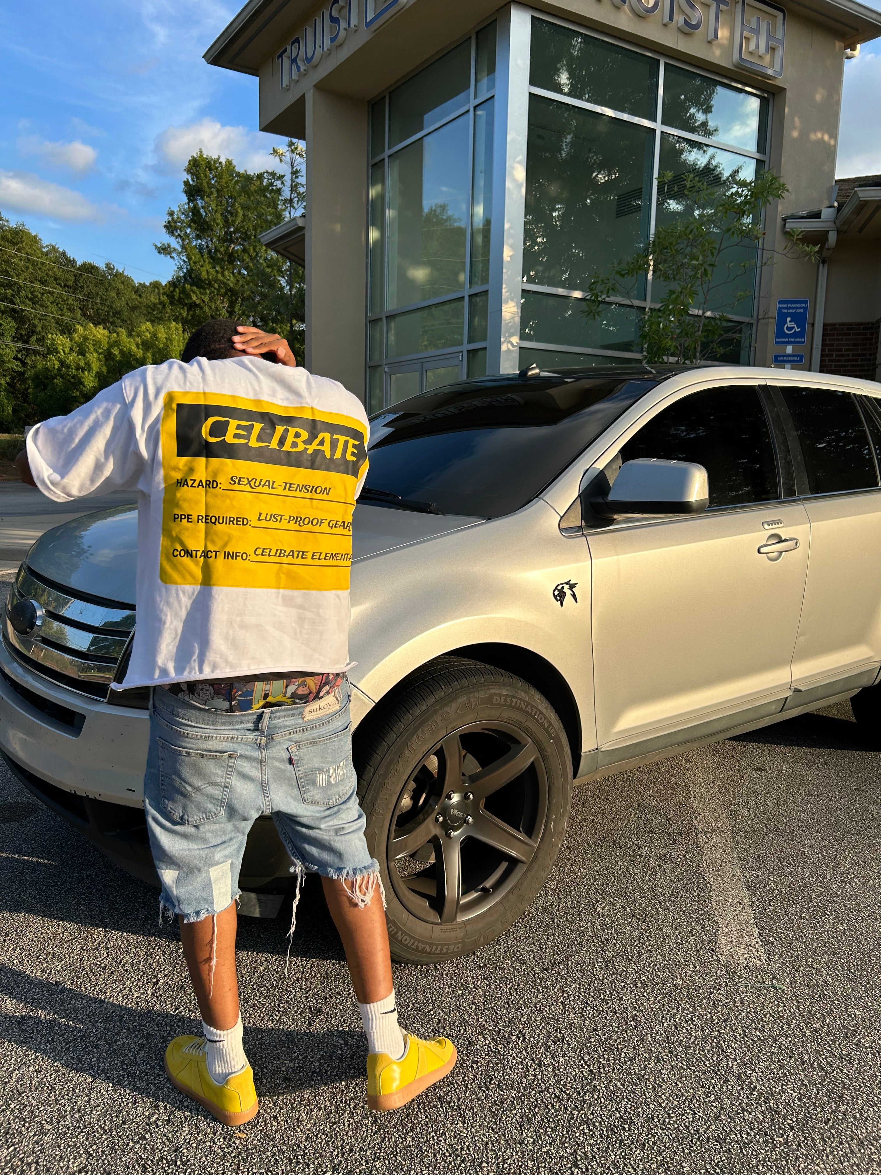 CELIBATE "CAUTION" TEE (1of1 Vintage)